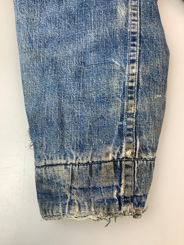 【現状渡し品】【メンズ】 VINTAGE 60S BLANKET LINING DENIM COVERALL ブランケット ライニング デニム カバーオール アウター 146-260915-jt-09-min サイズ：サイズ不明 下記参照 カラー：ライトインディゴ 万代Net店