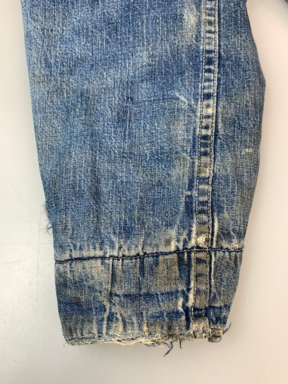 【現状渡し品】【メンズ】 VINTAGE 60S BLANKET LINING DENIM COVERALL ブランケット ライニング デニム カバーオール アウター 146-260915-jt-09-min サイズ：サイズ不明 下記参照 カラー：ライトインディゴ 万代Net店