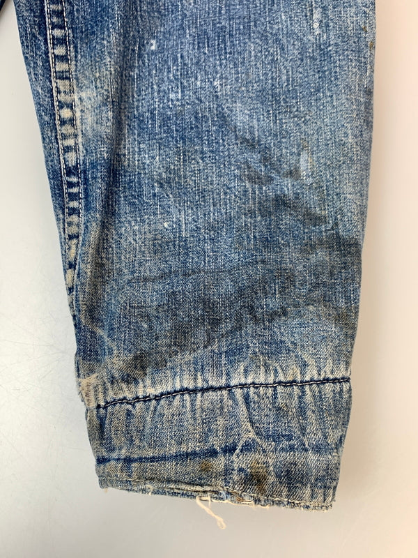 【現状渡し品】【メンズ】 VINTAGE 60S BLANKET LINING DENIM COVERALL ブランケット ライニング デニム カバーオール アウター 146-260915-jt-09-min サイズ：サイズ不明 下記参照 カラー：ライトインディゴ 万代Net店