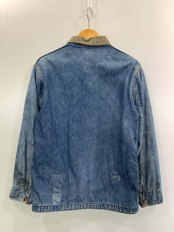 【現状渡し品】【メンズ】 VINTAGE 60S BLANKET LINING DENIM COVERALL ブランケット ライニング デニム カバーオール アウター 146-260915-jt-09-min サイズ：サイズ不明 下記参照 カラー：ライトインディゴ 万代Net店