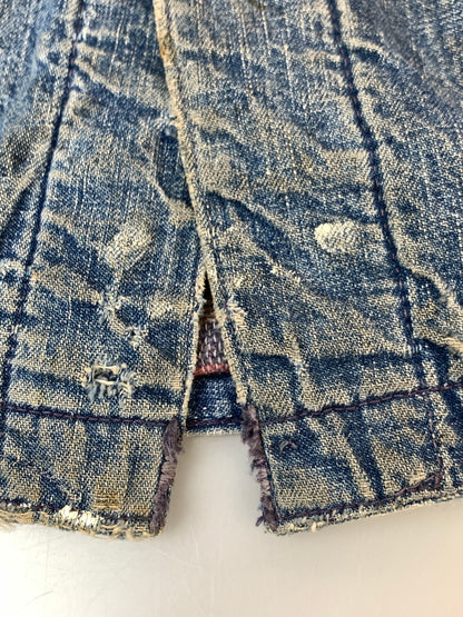 【現状渡し品】【メンズ】 VINTAGE 60S BLANKET LINING DENIM COVERALL ブランケット ライニング デニム カバーオール アウター 146-260915-jt-09-min サイズ：サイズ不明 下記参照 カラー：ライトインディゴ 万代Net店