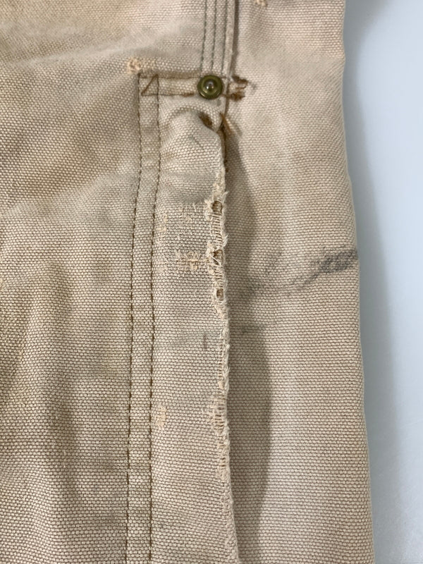 【ジャンク品】【メンズ】 CARHARTT カーハート DOUBLE KNEE DUCK OVERALLS ダブル ニー ダック オーバーオール オールインワン 146-260922-hu-53-min サイズ：サイズ表記不明 カラー：ベージュ 万代Net店