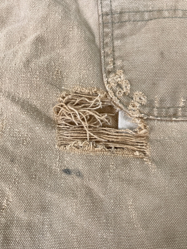 【ジャンク品】【メンズ】 CARHARTT カーハート DOUBLE KNEE DUCK OVERALLS ダブル ニー ダック オーバーオール オールインワン 146-260922-hu-53-min サイズ：サイズ表記不明 カラー：ベージュ 万代Net店