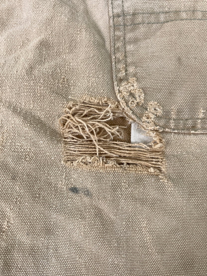 【ジャンク品】【メンズ】 CARHARTT カーハート DOUBLE KNEE DUCK OVERALLS ダブル ニー ダック オーバーオール オールインワン 146-260922-hu-53-min サイズ：サイズ表記不明 カラー：ベージュ 万代Net店