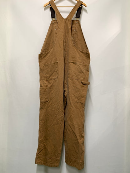【現状渡し品】【メンズ】 CARHARTT カーハート RELAXED FIT DOUBLE KNEE DUCK OVERALLS リラックスド フィット ダブル ニー ダック オーバーオール オールインワン 146-260922-hu-54-min サイズ：48×32 カラー：ブラウン系 万代Net店