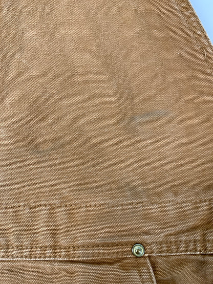 【現状渡し品】【メンズ】 CARHARTT カーハート RELAXED FIT DOUBLE KNEE DUCK OVERALLS リラックスド フィット ダブル ニー ダック オーバーオール オールインワン 146-260922-hu-54-min サイズ：48×32 カラー：ブラウン系 万代Net店