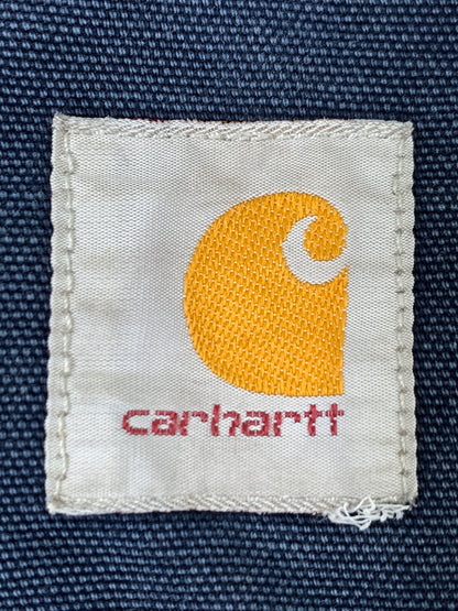 【現状渡し品】【メンズ】 CARHARTT カーハート RELAXED FIT DOUBLE KNEE DUCK OVERALLS リラックスド フィット ダブル ニー ダック オーバーオール オールインワン 146-260922-hu-55-min サイズ：40×32 カラー：ネイビー 万代Net店