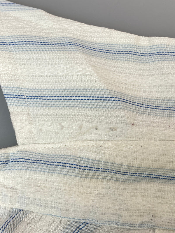 【中古品】【メンズ】 USED CAREERCLUB キャリア クラブ 70S USA製 STRIPE SHIRT 70年代 ストライプシャツ 長袖 シャツ 146-260916-hu-71-min サイズ：14 1/2 カラー：ホワイト/ライトブルー（ストライプ） 万代Net店