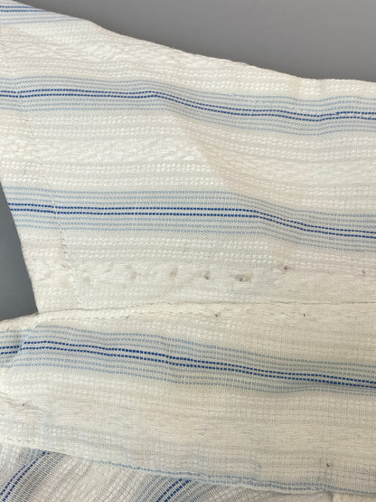 【中古品】【メンズ】 USED CAREERCLUB キャリア クラブ 70S USA製 STRIPE SHIRT 70年代 ストライプシャツ 長袖 シャツ 146-260916-hu-71-min サイズ：14 1/2 カラー：ホワイト/ライトブルー（ストライプ） 万代Net店