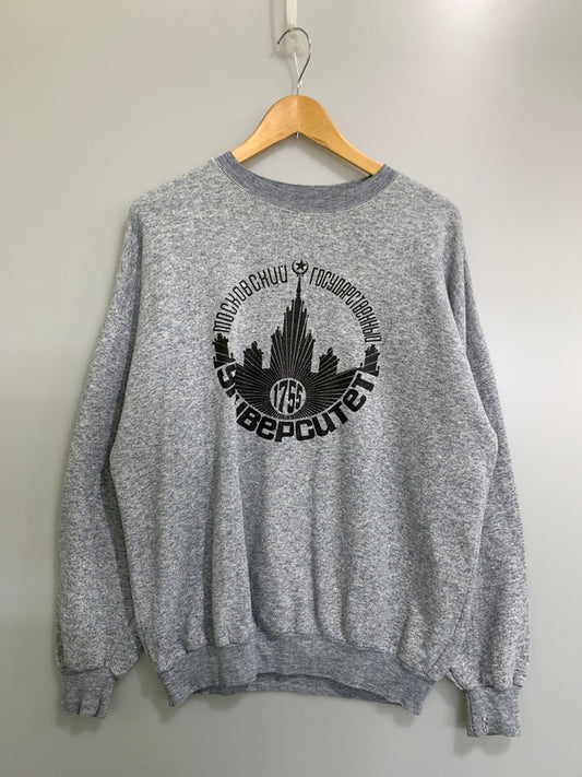 【現状渡し品】【メンズ】 USED STATE UNIVERSITY SWEATSHIRT ステイト ユニバーシティ スウェットシャツ 長袖 ロングスリーブ 146-260916-hu-28-min サイズ：印字消えのため不明 カラー：グレー 万代Net店