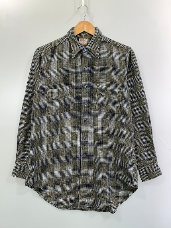 【中古品】【メンズ】 BUCKLEY SHIRT バックリー シャツ 50S FLANNEL SHIRT 50年代 フランネル シャツ トップス 146-260915-jt-08-min カラー：ブラック/ホワイト/ブルー 万代Net店