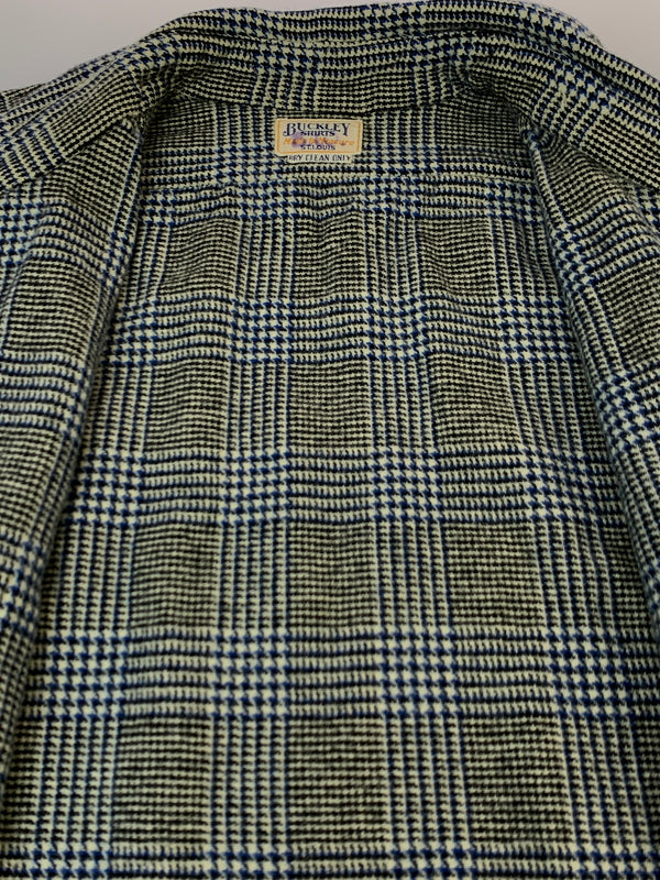 【中古品】【メンズ】 BUCKLEY SHIRT バックリー シャツ 50S FLANNEL SHIRT 50年代 フランネル シャツ トップス 146-260915-jt-08-min カラー：ブラック/ホワイト/ブルー 万代Net店