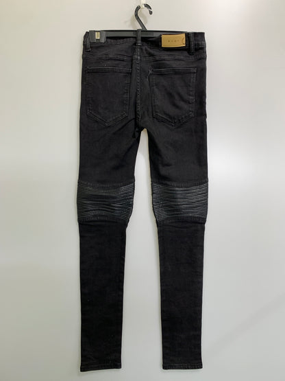 【中古品】【メンズ】 MNML ミニマル BIKER SKINNY DENIM PANT バイカー スキニー デニム パンツ ジーパン ボトムス 153-260922-hu-59-min サイズ：32 カラー：ブラック 万代Net店