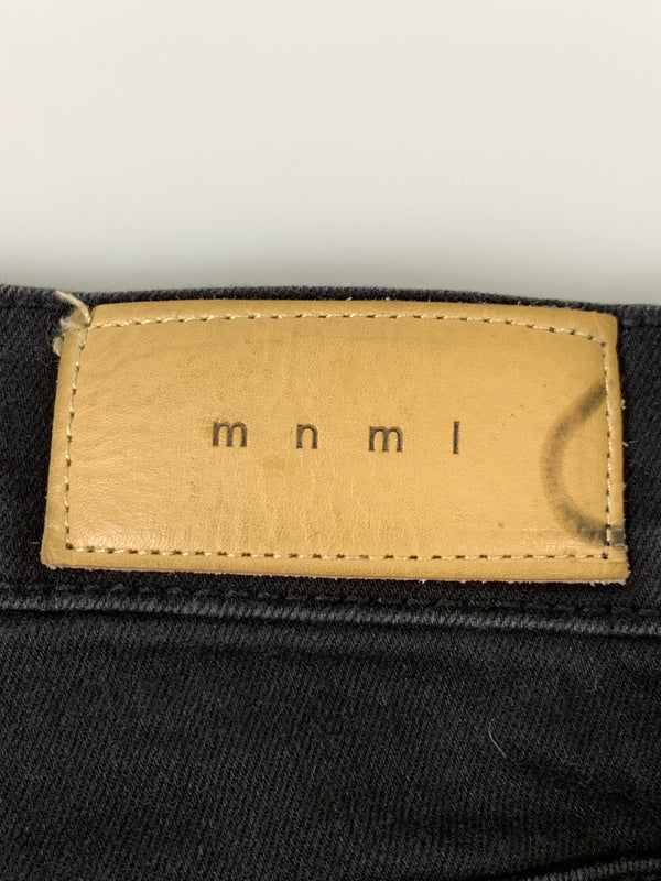【中古品】【メンズ】 MNML ミニマル BIKER SKINNY DENIM PANT バイカー スキニー デニム パンツ ジーパン ボトムス 153-260922-hu-59-min サイズ：32 カラー：ブラック 万代Net店