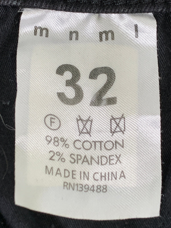 【中古品】【メンズ】 MNML ミニマル BIKER SKINNY DENIM PANT バイカー スキニー デニム パンツ ジーパン ボトムス 153-260922-hu-59-min サイズ：32 カラー：ブラック 万代Net店