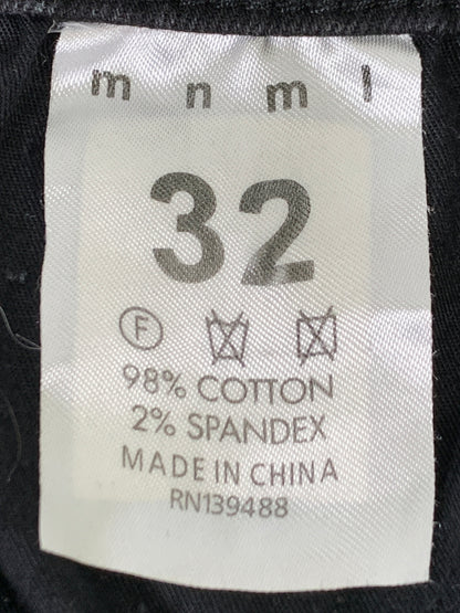 【中古品】【メンズ】 MNML ミニマル BIKER SKINNY DENIM PANT バイカー スキニー デニム パンツ ジーパン ボトムス 153-260922-hu-59-min サイズ：32 カラー：ブラック 万代Net店