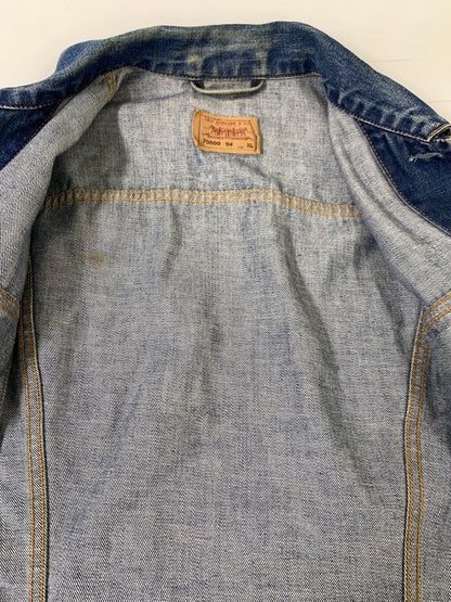 【中古品】【メンズ】 LEVI'S リーバイス T13刻印 ユーロモデル デニムジャケット 70500-0414 アウター ジージャン 146-260916-hu-26-min サイズ：XL カラー：ブルーインディゴ 万代Net店