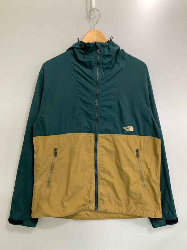 【中古品】【メンズ】 THE NORTH FACE ザ ノースフェイス COMPACT JACKET コンパクト ジャケット NP71830 アウター ナイロンジャケット ライトアウター 144-260922-hu-45-min サイズ：L カラー：ベージュ/ブルーグリーン系 万代Net店