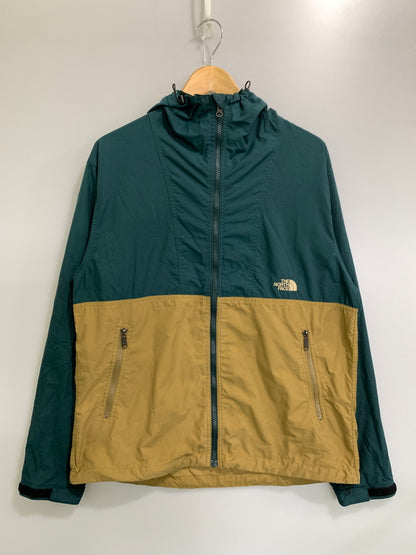 【中古品】【メンズ】 THE NORTH FACE ザ ノースフェイス COMPACT JACKET コンパクト ジャケット NP71830 アウター ナイロンジャケット ライトアウター 144-260922-hu-45-min サイズ：L カラー：ベージュ/ブルーグリーン系 万代Net店