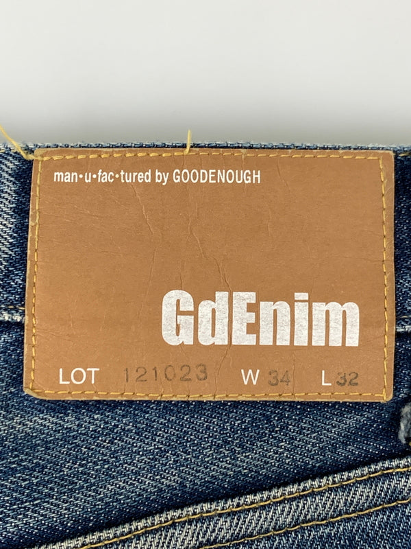 【中古品】【メンズ】 GOOD ENOUGH グッド イナフ STRAIGHT DENIM ストレート デニム ジーパン パンツ 153-260922-hu-58-min サイズ：W34L32 カラー：インディゴ 万代Net店