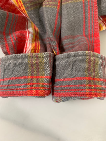 【中古品】【メンズ】 TOYS MCCOY トイズ マッコイ FLANNEL SHIRT フランネル シャツ 長袖 ロングスリーブ チェック シャツ 145-260922-hu-48-min サイズ：15 カラー：レッド系（チェック） 万代Net店