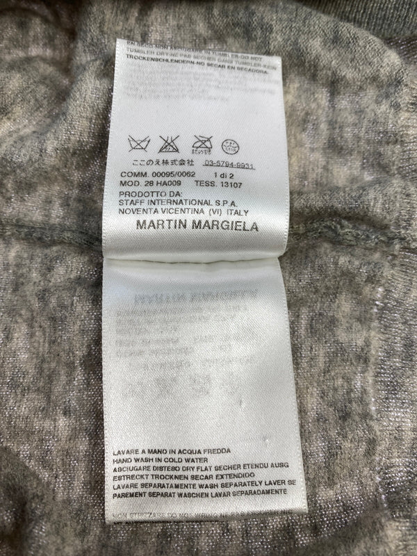 【中古品】【メンズ】 MAISON MARTIN MARGIELA メゾン マルタン マルジェラ HA009 06AW ここのえタグ エルボーパッチ Vネック ニットセーター トップス 141-260915-jt-23-min サイズ：M カラー：ライトグレー 万代Net店