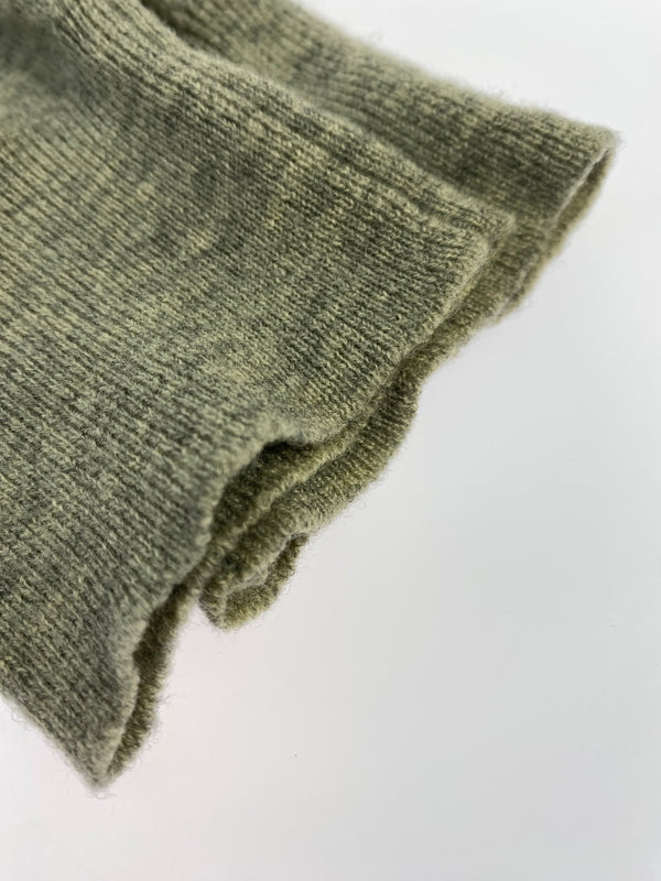 【中古品】【メンズ】 MAISON MARTIN MARGIELA メゾン マルタン マルジェラ HA009 06AW ここのえタグ エルボーパッチ Vネック ニットセーター トップス 141-260915-jt-23-min サイズ：M カラー：ライトグレー 万代Net店