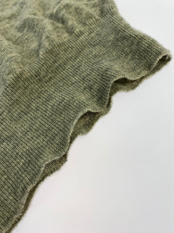 【中古品】【メンズ】 MAISON MARTIN MARGIELA メゾン マルタン マルジェラ HA009 06AW ここのえタグ エルボーパッチ Vネック ニットセーター トップス 141-260915-jt-23-min サイズ：M カラー：ライトグレー 万代Net店