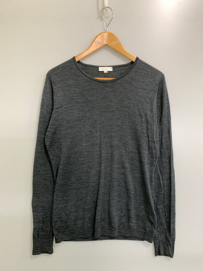【中古品】【メンズ】 JOHN SMEDLEY ジョンスメドレー NEW ZERLAND MERINO LS KNIT ニュージーランド メリノ ロング スリーブ ニット CA45550 トップス 141-260922-hu-41-min サイズ：L カラー：グレー 万代Net店