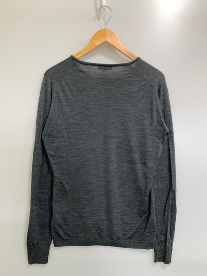 【中古品】【メンズ】 JOHN SMEDLEY ジョンスメドレー NEW ZERLAND MERINO LS KNIT ニュージーランド メリノ ロング スリーブ ニット CA45550 トップス 141-260922-hu-41-min サイズ：L カラー：グレー 万代Net店