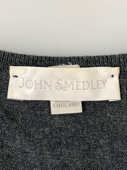 【中古品】【メンズ】 JOHN SMEDLEY ジョンスメドレー NEW ZERLAND MERINO LS KNIT ニュージーランド メリノ ロング スリーブ ニット CA45550 トップス 141-260922-hu-41-min サイズ：L カラー：グレー 万代Net店