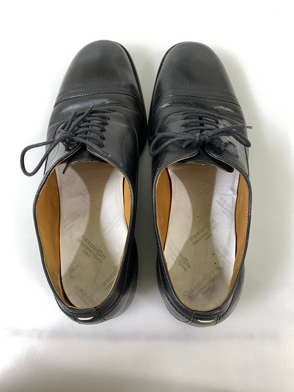 【中古品】【メンズ】 MAISON MARTIN MARGIELA メゾン マルジェラ ストレート チップ シューズ 革靴 レザー 164-260916-hu-05-min サイズ：41 カラー：ブラック 万代Net店