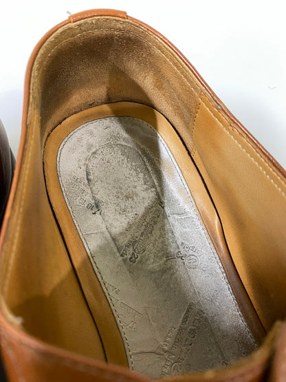 【中古品】【メンズ】 MAISON MARTIN MARGIELA メゾン マルジェラ ストレート チップ シューズ 革靴 レザー 164-260916-hu-06-min サイズ：41 1/2 カラー：キャメル 万代Net店