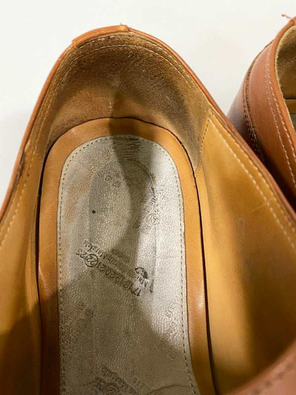 【中古品】【メンズ】 MAISON MARTIN MARGIELA メゾン マルジェラ ストレート チップ シューズ 革靴 レザー 164-260916-hu-06-min サイズ：41 1/2 カラー：キャメル 万代Net店