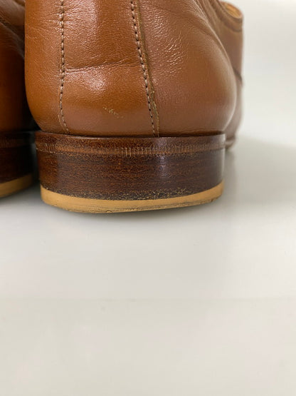 【中古品】【メンズ】 MAISON MARTIN MARGIELA メゾン マルジェラ ストレート チップ シューズ 革靴 レザー 164-260916-hu-06-min サイズ：41 1/2 カラー：キャメル 万代Net店