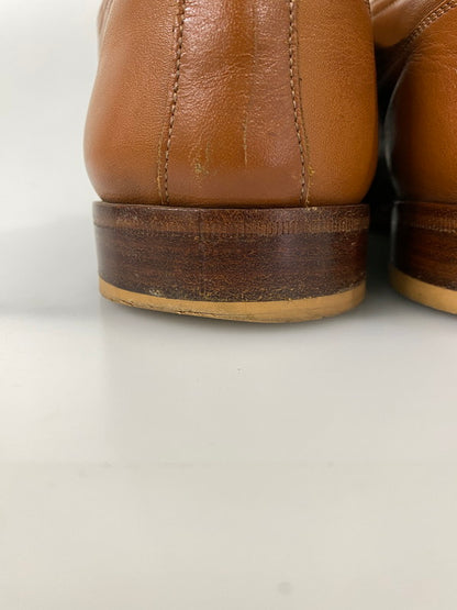 【中古品】【メンズ】 MAISON MARTIN MARGIELA メゾン マルジェラ ストレート チップ シューズ 革靴 レザー 164-260916-hu-06-min サイズ：41 1/2 カラー：キャメル 万代Net店