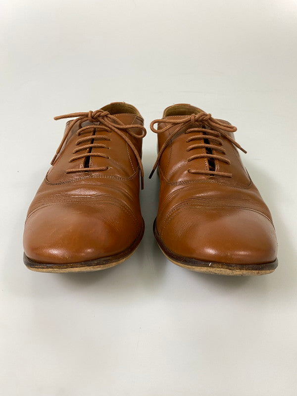 【中古品】【メンズ】 MAISON MARTIN MARGIELA メゾン マルジェラ ストレート チップ シューズ 革靴 レザー 164-260916-hu-06-min サイズ：41 1/2 カラー：キャメル 万代Net店