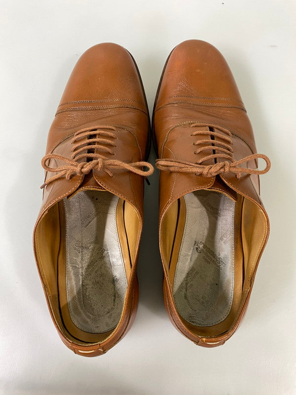【中古品】【メンズ】 MAISON MARTIN MARGIELA メゾン マルジェラ ストレート チップ シューズ 革靴 レザー 164-260916-hu-06-min サイズ：41 1/2 カラー：キャメル 万代Net店