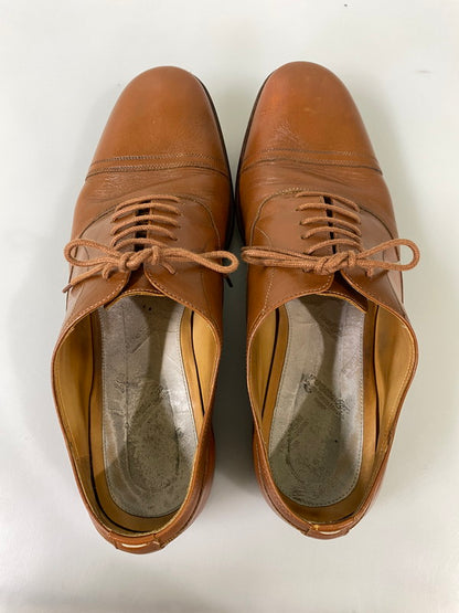 【中古品】【メンズ】 MAISON MARTIN MARGIELA メゾン マルジェラ ストレート チップ シューズ 革靴 レザー 164-260916-hu-06-min サイズ：41 1/2 カラー：キャメル 万代Net店