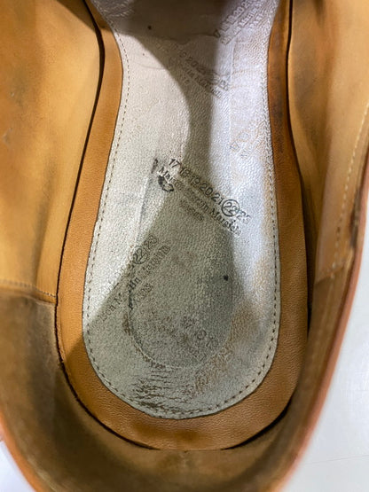 【中古品】【メンズ】 MAISON MARTIN MARGIELA メゾン マルジェラ ストレート チップ シューズ 革靴 レザー 164-260916-hu-06-min サイズ：41 1/2 カラー：キャメル 万代Net店