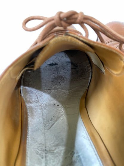 【中古品】【メンズ】 MAISON MARTIN MARGIELA メゾン マルジェラ ストレート チップ シューズ 革靴 レザー 164-260916-hu-06-min サイズ：41 1/2 カラー：キャメル 万代Net店