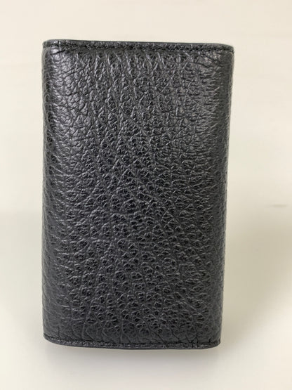 【中古品】【メンズ/レディース】 MAISON MARGIELA メゾン マルジェラ キーケース 白ステッチ レザー 208-260913-em-15-min カラー：ブラック 万代Net店