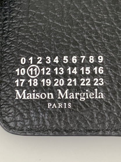 【中古品】【メンズ/レディース】 MAISON MARGIELA メゾン マルジェラ キーケース 白ステッチ レザー 208-260913-em-15-min カラー：ブラック 万代Net店