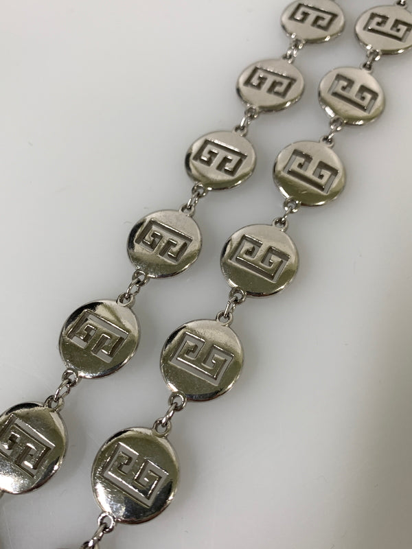 【中古品】【メンズ/レディース】 GIVEMCHY ジバンシィ ネックレス アクセサリー ジュエリー Gロゴ メタルチェーン 192-260913-em-10-min カラー：シルバー 万代Net店