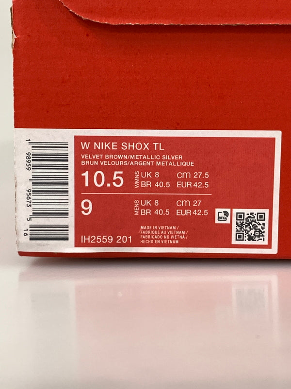 【中古美品】【メンズ】 NIKE ナイキ W SHOX TL ウィメンズ ショックス TL VELVET IH2559-201 メンズ スニーカー シューズ 靴 160-260913-em-02-min サイズ：27.5cm カラー：BROWN MTLC SILVER 万代Net店