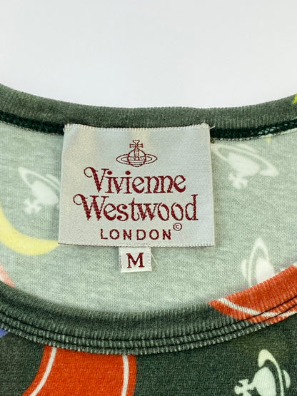 【中古品】【レディース】 VIVIENNE WESTWOOD ヴィヴィアンウエストウッド 月と星 SS Tシャツ トップス 141-260915-jt-17-min サイズ：M カラー：グレー 万代Net店