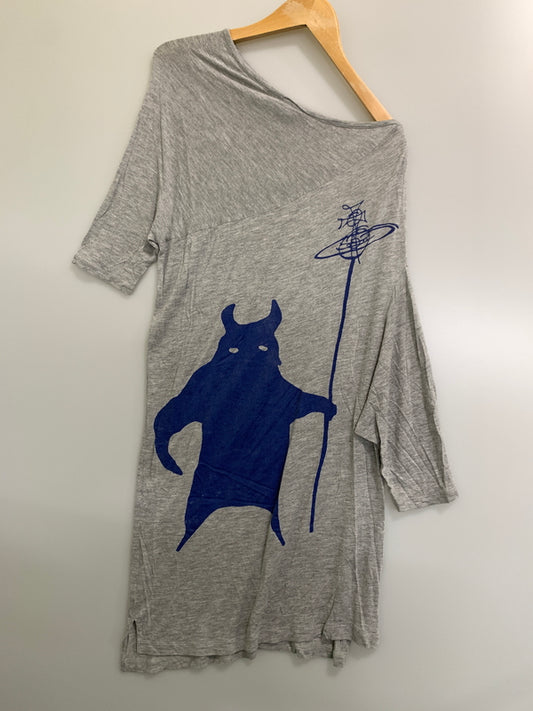【中古品】【メンズ】 VIVIENNE WESTWOOD MAN ヴィヴィアンウエストウッドマン 変形トップス 141-260916-hu-37-min サイズ：46 カラー：グレー 万代Net店