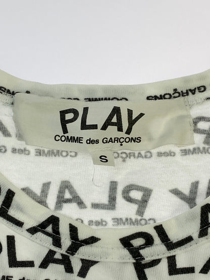 【中古品】【メンズ】 PLAY COMME DES GARCONS プレイコムデギャルソン AZ-T036 ハートワッペン Tシャツ トップス 140-260915-jt-16-min サイズ：S カラー：ホワイト 万代Net店