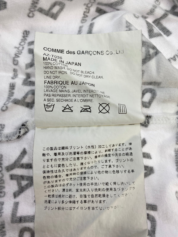 【中古品】【メンズ】 PLAY COMME DES GARCONS プレイコムデギャルソン AZ-T036 ハートワッペン Tシャツ トップス 140-260915-jt-16-min サイズ：S カラー：ホワイト 万代Net店