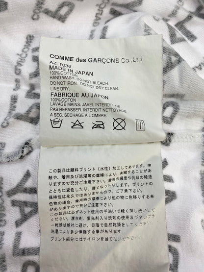 【中古品】【メンズ】 PLAY COMME DES GARCONS プレイコムデギャルソン AZ-T036 ハートワッペン Tシャツ トップス 140-260915-jt-16-min サイズ：S カラー：ホワイト 万代Net店